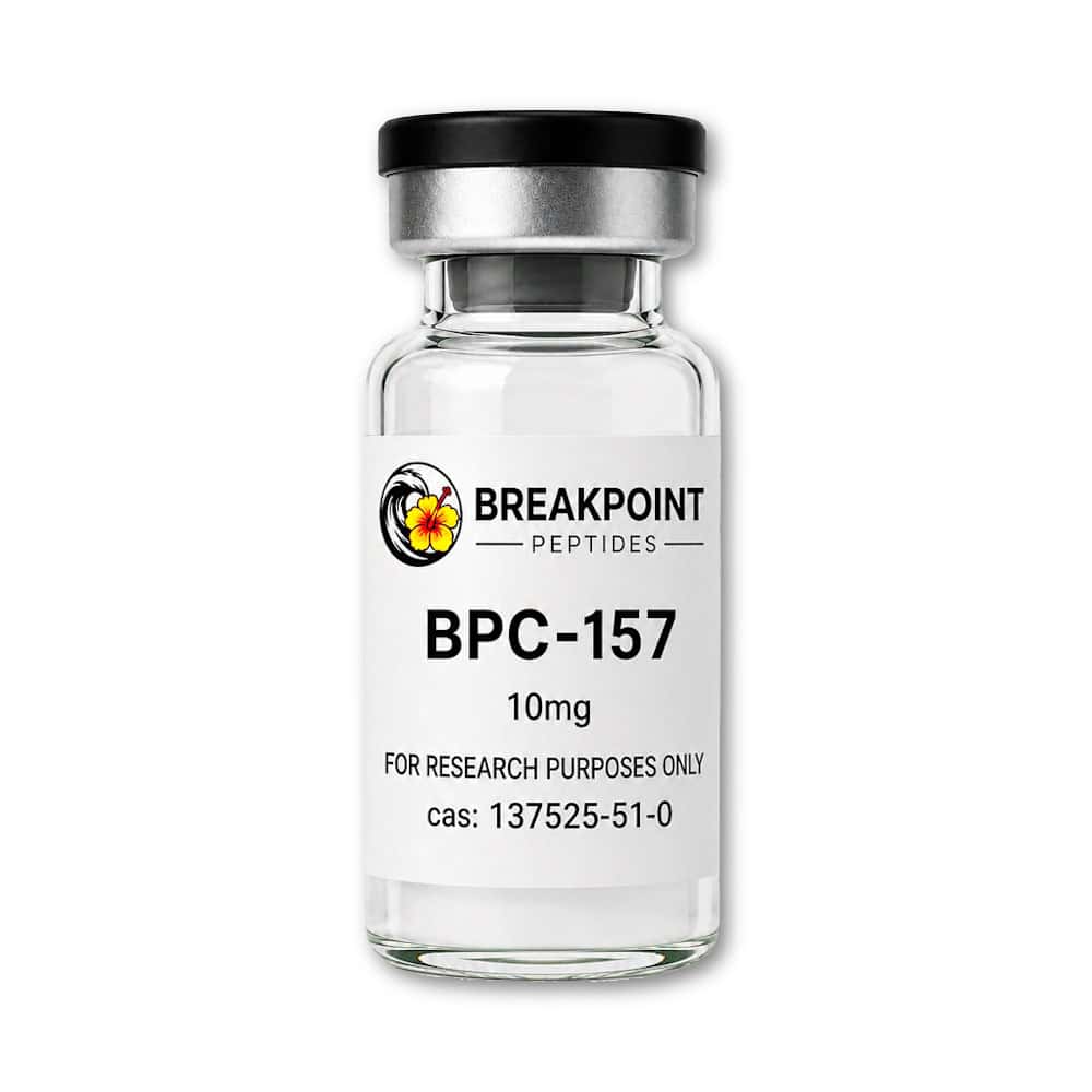 BreakPoint Peptides BPC-157 10mg research peptide vial