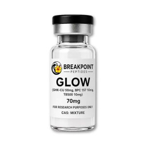 BreakPoint Peptides GLOW 70mg blend research peptide vial