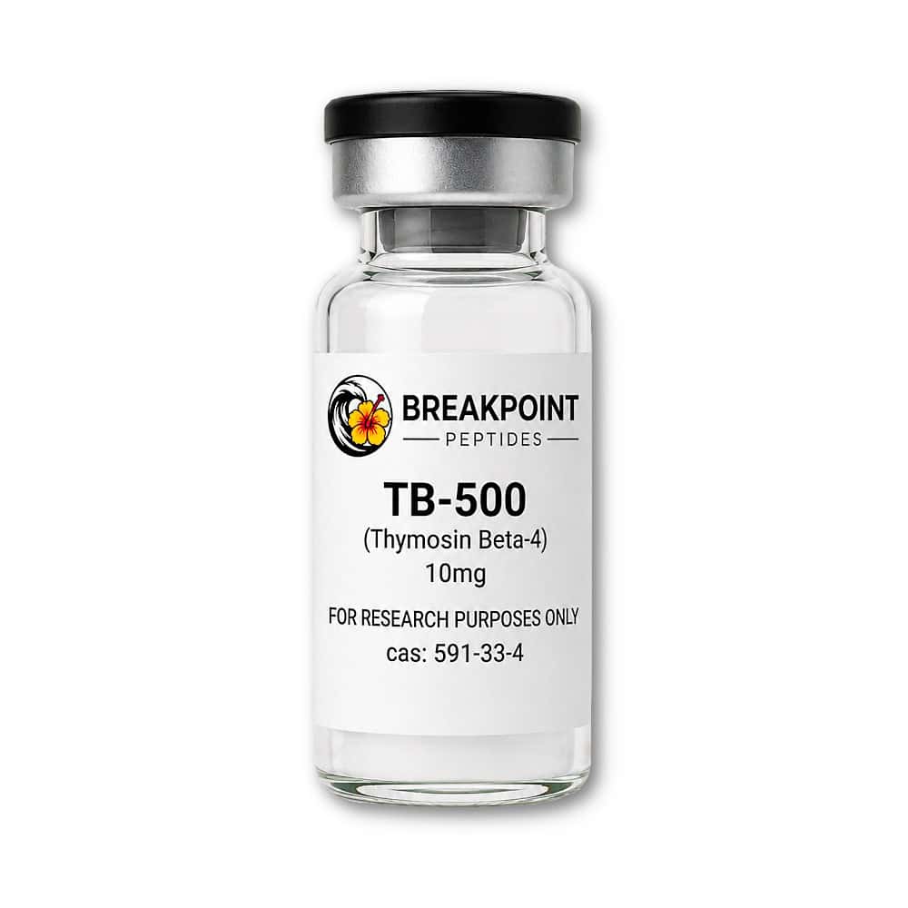 BreakPoint Peptides TB-500 Thymosin Beta-4 10mg research peptide vial