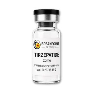 BreakPoint Peptides Tirzepatide 20mg research peptide vial